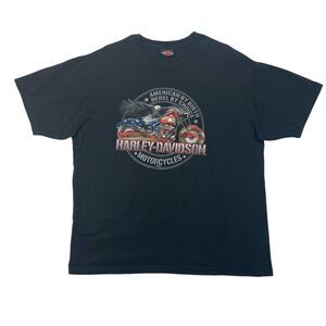 Harley Davidson T Shirt Mens XXL 2XL Black Short Sleeve Great South Newnan GA